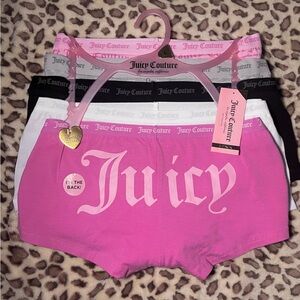Juicy Couture Boyshort Panty Set